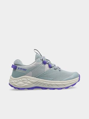 Junior Grade-School Hi-Tec Fuse Trail Purple Running Shoes