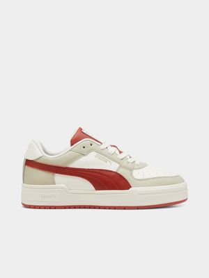 Puma Men's CA Pro Classic Cream/Red Sneaker