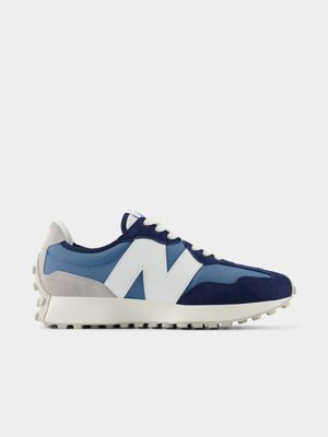 Mens New Balance 327 Blue/White Sneakers