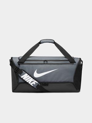 Nike Brasilia Medium Grey Duffle Bag