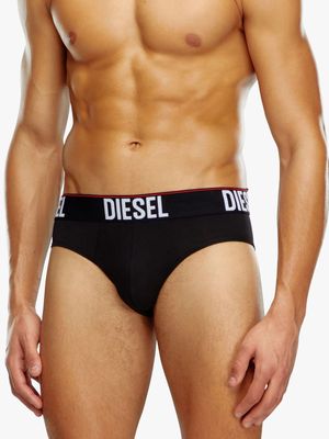 Men's Diesel Black Umbr-Andre 3 Pack Briefs