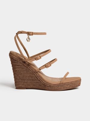 Luella Strappy Open Toe Wedges