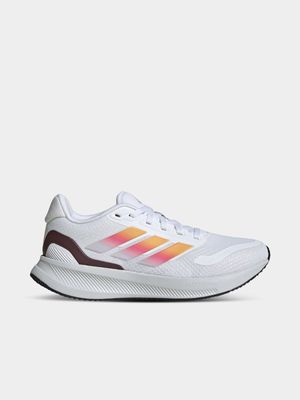 Junior Grade-School adidas Run Falcon White/Orange/Black Running Shoes