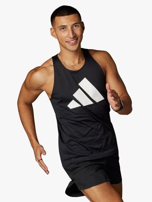 Mens adidas Tri Bar Black Tank