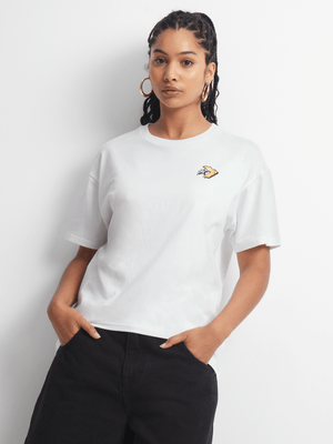 Converse Women's Graffiti White Oversized T-Shirt