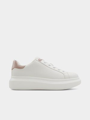 Women's Aldo Pink & White REIA Sneakers