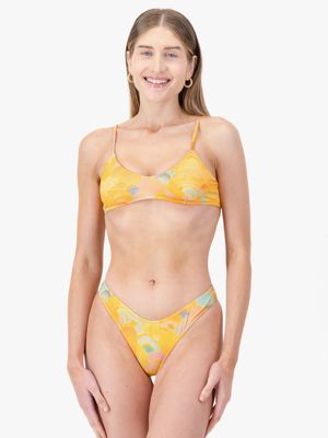 Women's Granadilla Swim Orange Ali Cat Bikini Bottoms