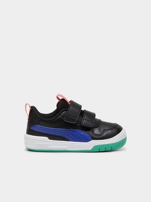 Junior Infant Puma Multiflex SL V Black/Blue/Green Sneakers