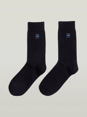 G-Star Men's Burger Sock Dark Blue 2-Pack