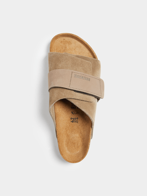 Birkenstock Men's Taupe Kyoto Cream Slide