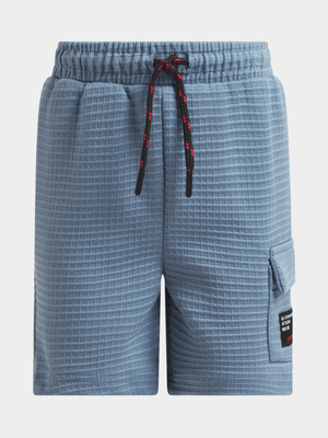 Jet Younger Boys Petrol Textured Short