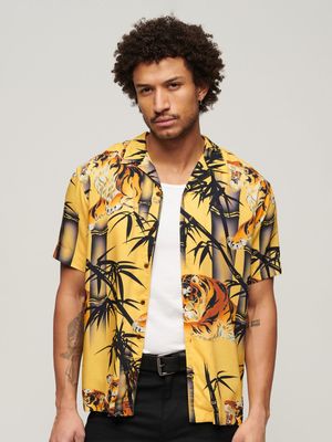 Men's Superdry Gold Hawaiian Resort Shirt