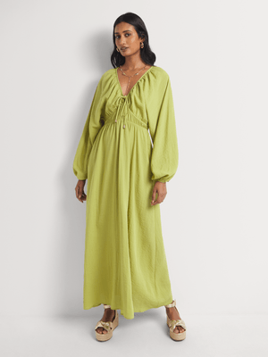 Kaftan Balloon Sleeve Maxi Dress