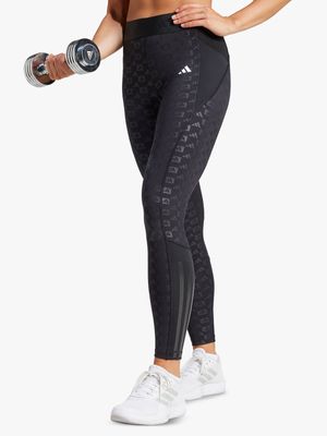 Womens adidas Hyperglam Black Leggings