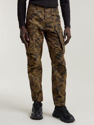 G-Star Men's Rovic Zip 3D Regular Tapered Green Island Camo Pants