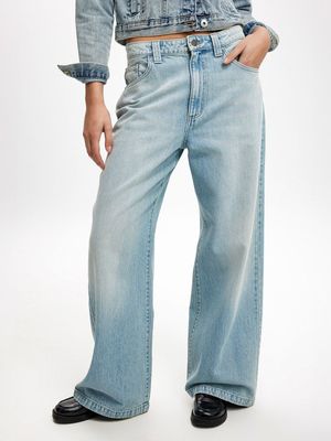 Women's Cotton On Blue Super Baggy Jeans