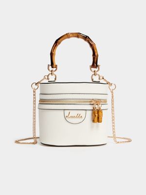 Luella Bamboo Handle Zipped Crossbody Bag