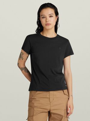 G-Star Women's Front Seam Dark Black Top