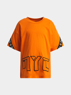 Jet Younger Boys Orange NYC T-Shirt