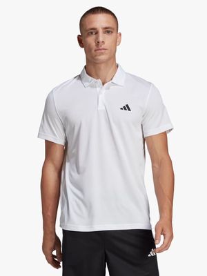 Mens adidas Training Essentials Base White Polo