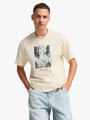 Puma Men's Cream T-Shirt