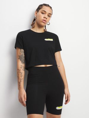 Redbat Women's Black Cropped Top