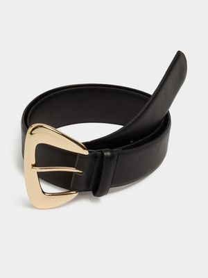 Asymmetrical Buckle Belt