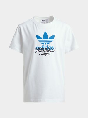 adidas Originals Unisex Youth Skate White T-Shirt