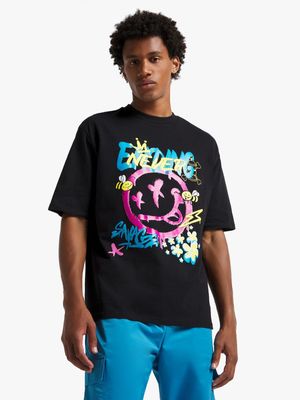 Men's Black Never Ending Graphic Top