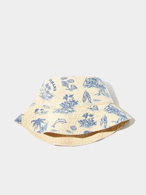 Women's Cotton On White Reversible Bianca Bucket Hat