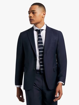 Fabiani Men's Navy Wool Suit Jacket