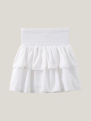 Cotton On Kids Girl White Kennedy Ruffle Skirt