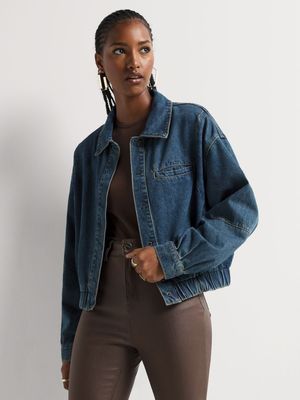 News Denim Bomber Jacket