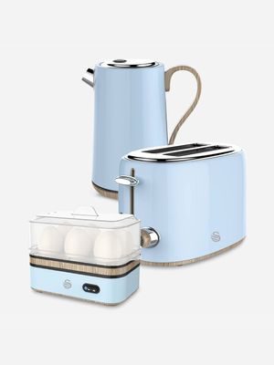 swan retro combo set blue 3pc