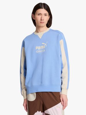 Puma x KidSuper Men's Blue Sweat Top