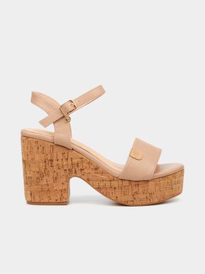 Women's Miss Black Beige Honey 5 Heels