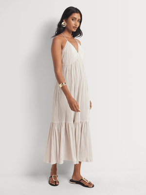 Tiered Plisse Sundress