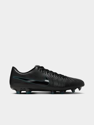 Mens Nike Tiempo Legend 10 Club FG/MG Black/Green Boots