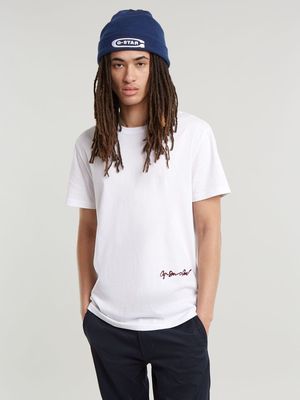 G-Star Men's Circle Back White T-Shirt