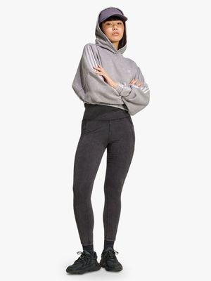 adidas Originals Women's Black Acid-Wash Leggings