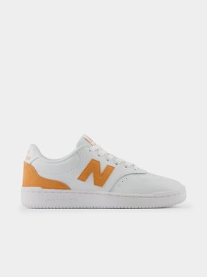 Women's New Balance BB80 V1 White/Orange Sneaker