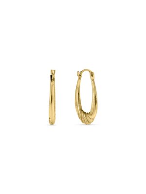 Yellow Gold Creole Earrings