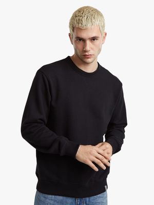 G-Star Men's Essential Unisex Loose Black Sweater