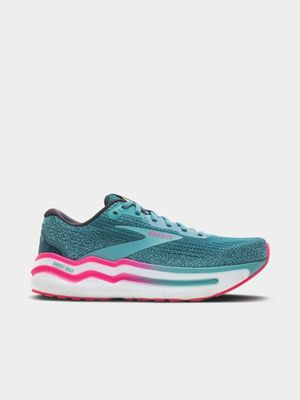 Womens Brooks Ghost Max 2 Pink/Lemon Tonic Running Shoes