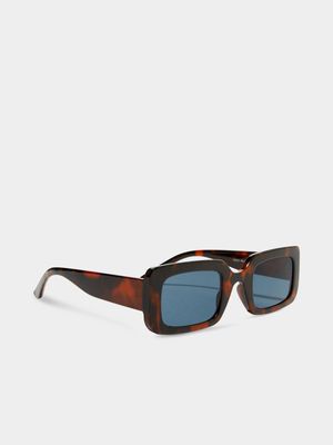 Women's Cotton On Brown Heidi Rectangle Sunglasses