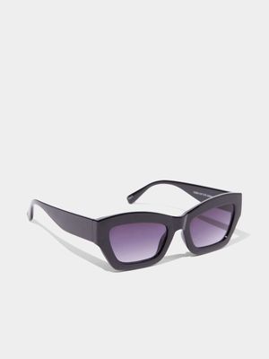 Women's Cotton On Black Ciara Cat Eye Sunglasses