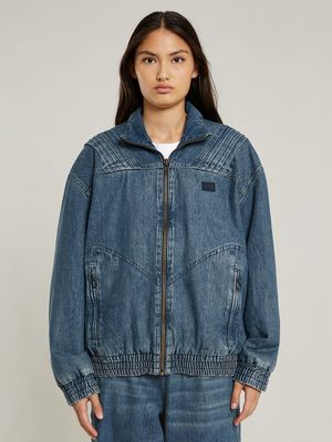 G-Star Women's Facetasm x G-Star Raw Space Meduim Blue Track Jacket