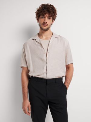 Men's Markham Plain Satin Natural Shirt