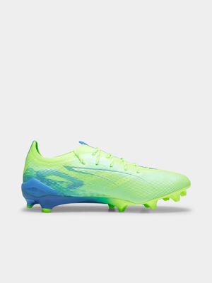 Mens Puma Ultra 5 Ultimate FG Green/Blue Boots