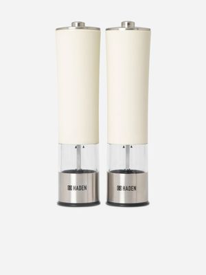 Haden Salt & Pepper Electrical Grinder Set Ivory